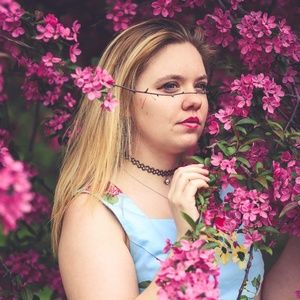 Sweetheart Dress in Sky Floral Pinup Girl Clothing